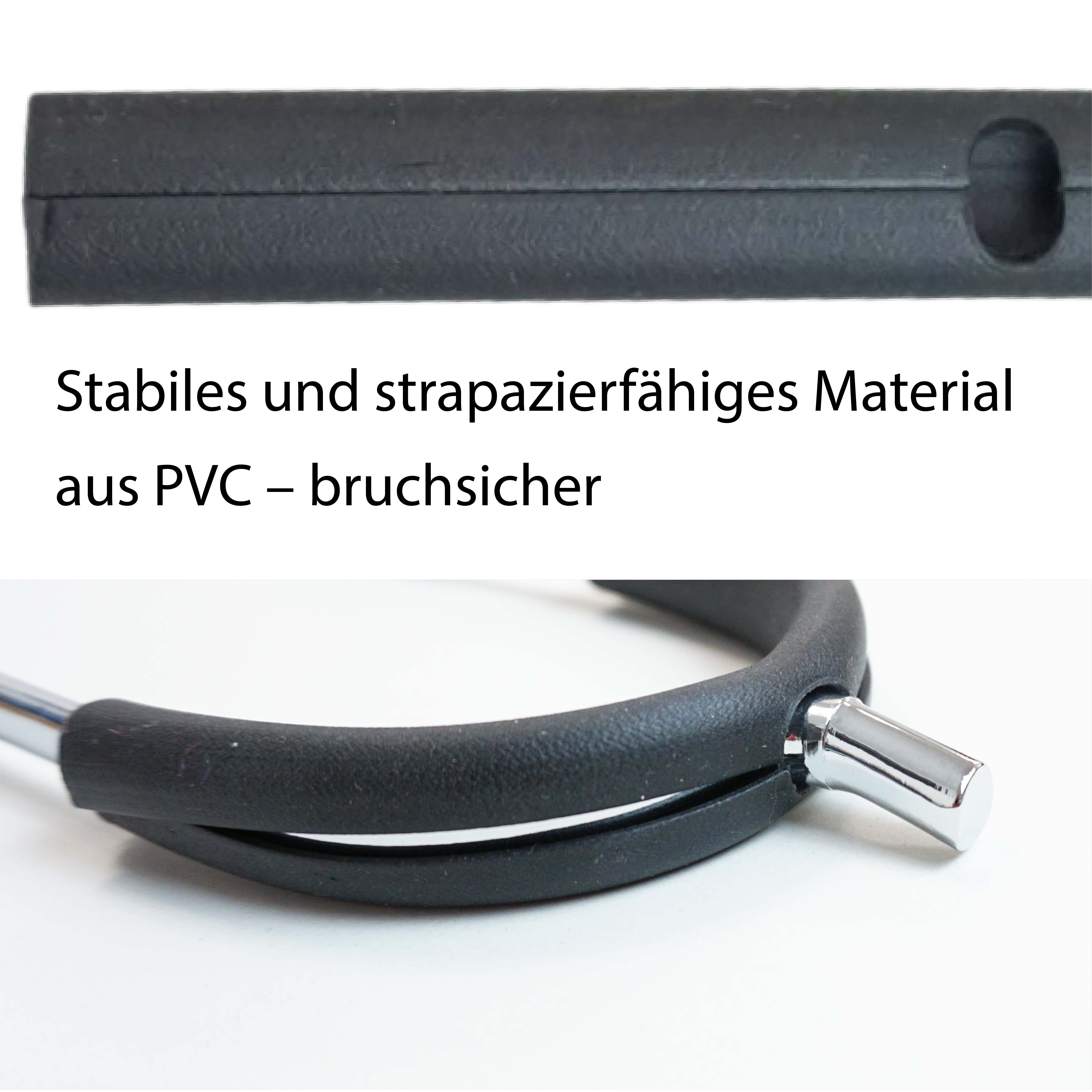 Sporenschutz aus Gummi 2 Stück in schwarz
